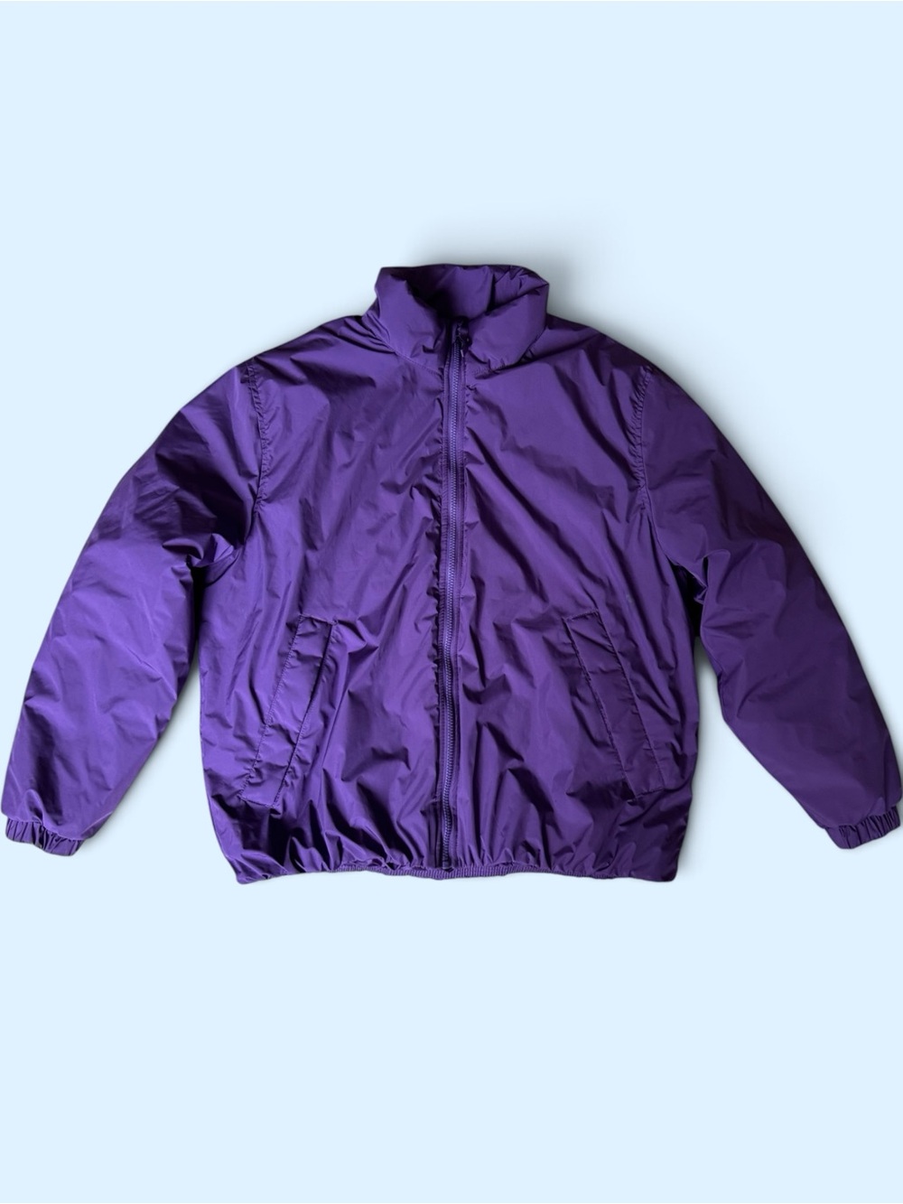 H&M Purple mens Puffer Jacket with Front Pockets